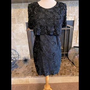 Woman’s Black Beaded Dress